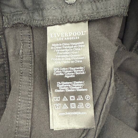 LIVERPOOL Hannah Flare Corduroy Pants Size 18W Onyx Black Stretch Plus Curvy NWT - Picture 15 of 16